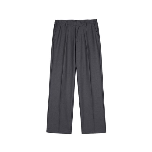 English-style, elegant, double-pleated, design-conscious high-waisted suit pants for men, with a slim fit, straight-leg, loose-fitting, wide-leg casual pants