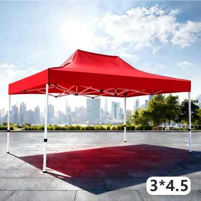 Night Market Stall with – Avtomobil dam çadırları - reinforced-square-tube-automatic-shelving-unit-345-6