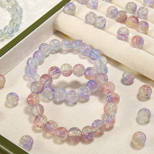 Wholesale 10mm [ice] beautiful glass beads beaded handmade diy loose beads bracelet necklace jewelry materials