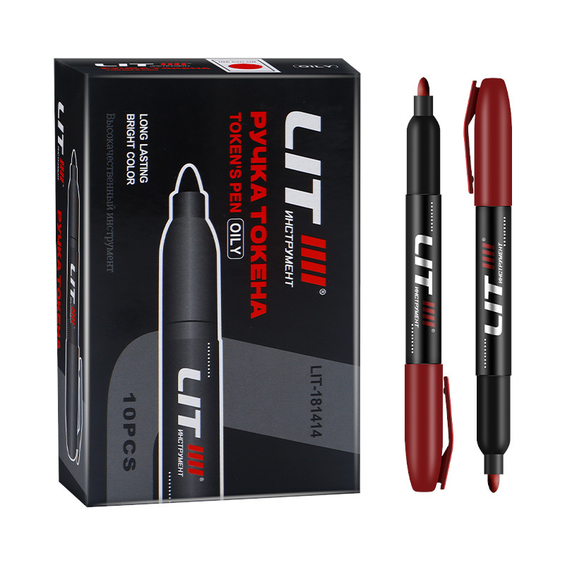 Marca de cabeza gruesa de gran capacidad de la pluma Hook marcador aceitoso a prueba de agua no se desvanece Marcador de Cabeza Grande transfronteriza Venta caliente