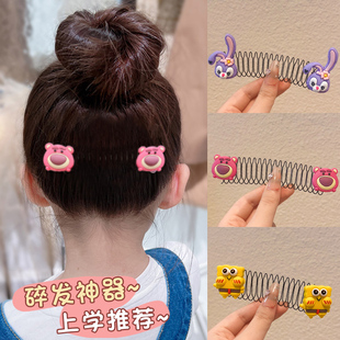 Children's Broken Hair Pull-Up Comb Cartoon Metal Artifact on the Back of the Head Invisible Comb Baby Hairpin Hairpin Hair Comb Headdress
