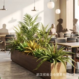仿真厥叶草蕨类植物盆栽假花草绿色叶子花箱植物角森系造景装饰品