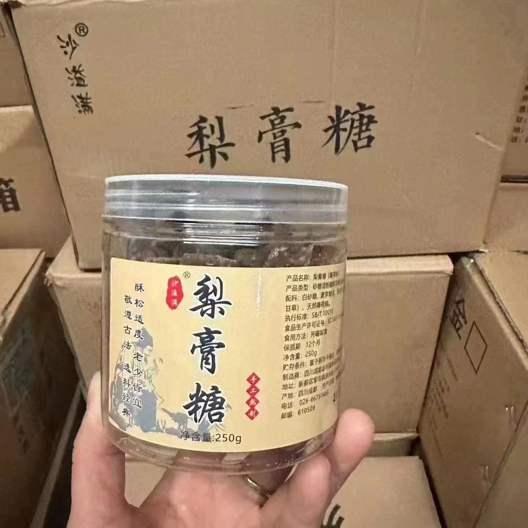 Тяжелый вкус грушевой пасты Консервированный грушевый крем сахар мелкие гранулы