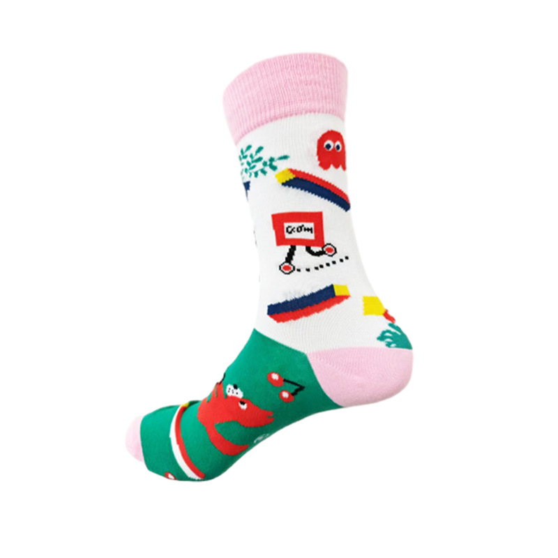 45g Weight Socks Classification Socks Lingerie Type Cotton (more than 50%) Fabric Type A Pair Quantity Casual, Daily Occasion Color Block Pattern All Seasons Season Unisex Gender Cute Style A Pair Cute Unisex Color Block Cotton (more Than 50%) Ankle Socks 14