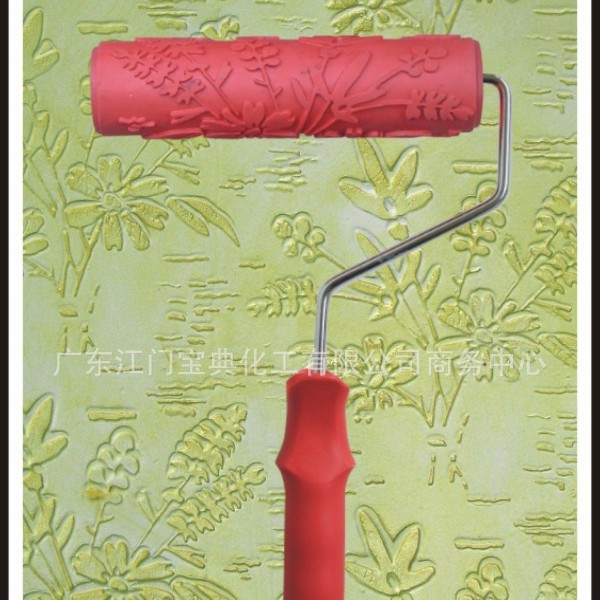 批发工厂艺术漆滚花滚筒墙艺漆装饰机料盒滚花装饰机模具压花滚筒