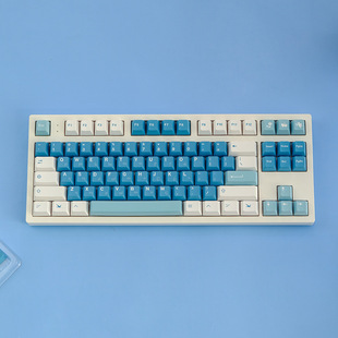 Pbt Five-Sided Sublimation Keycap Customized Light Blue Cupid Factory Direct Cherry Highly Adaptable Mechanical Keyboard