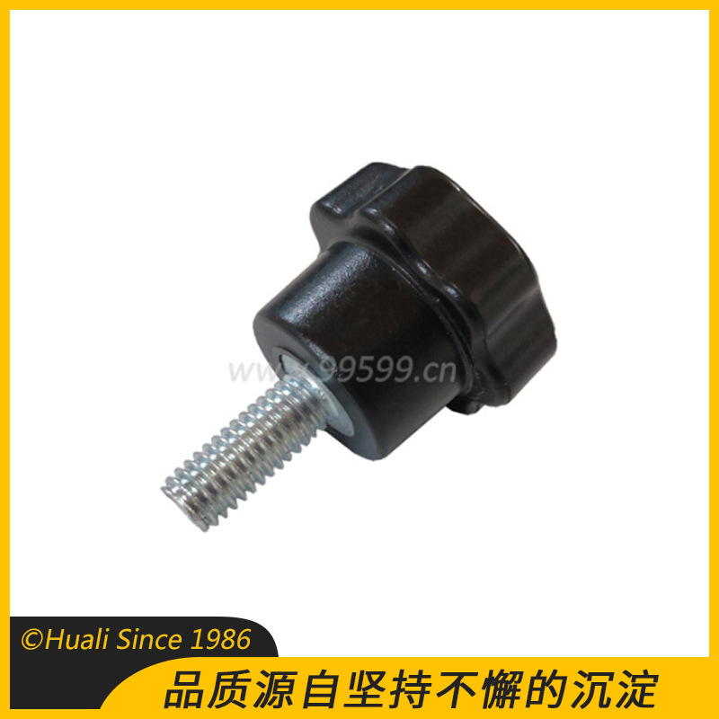 塑料星形把手 25*M6*15 小把手七角把手华利品牌包装印刷机械附件