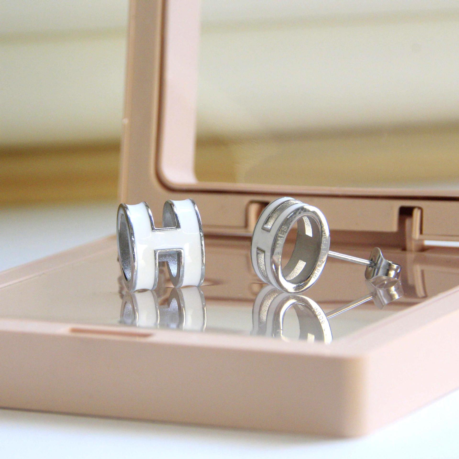 12mm 실버 귀걸이