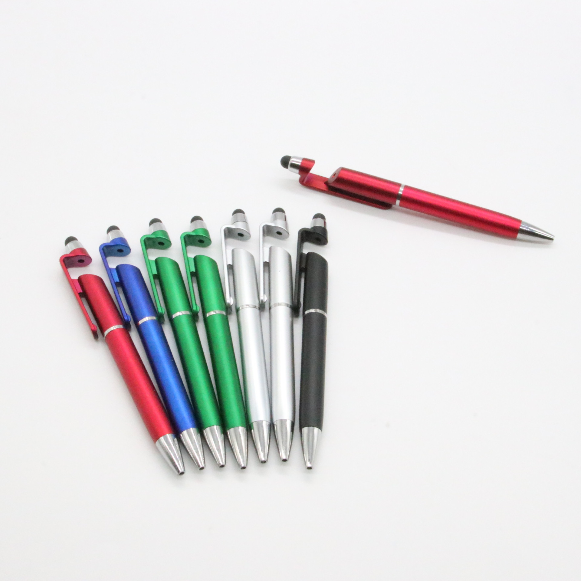 Soporte para teléfono móvil Touch pen Twist pen promoción publicitaria bolígrafo táctil bolígrafo multifuncional 3 en 1