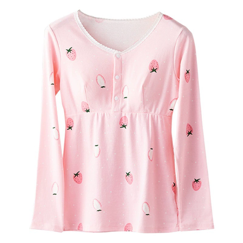 Беременным женщинам, кормящим грудью, одежда, осенняя одежда, длинные брюки, костюм для беременных, послеродовой, хлопковый Пижамный костюм для кормления