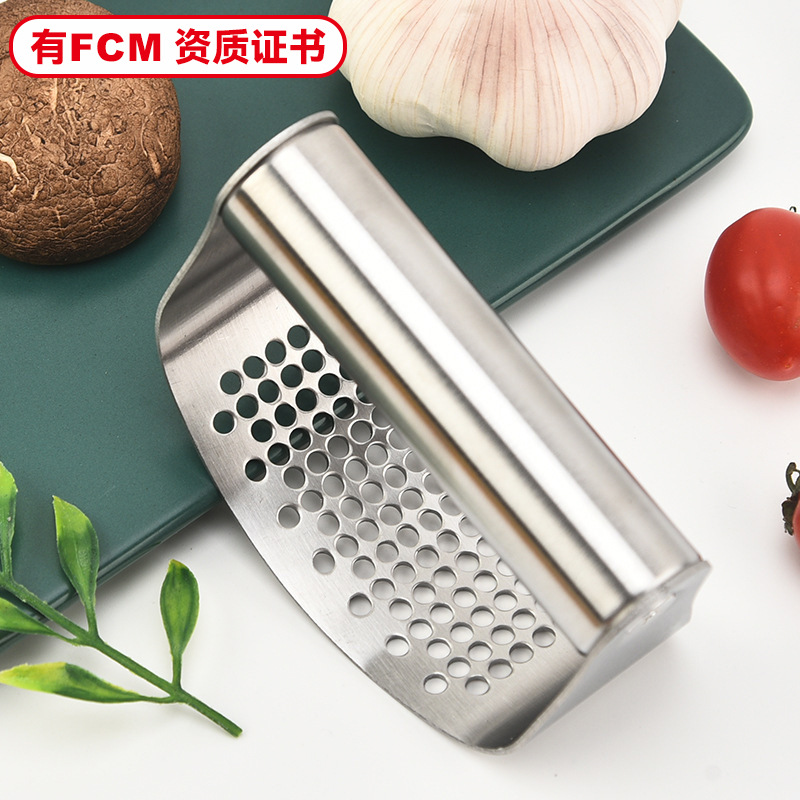 Prensa de ajo de acero inoxidable de Corte libre de arco circular prensa de ajo amoladora de ajo trituradora de cocina prensa de ajo doméstico
