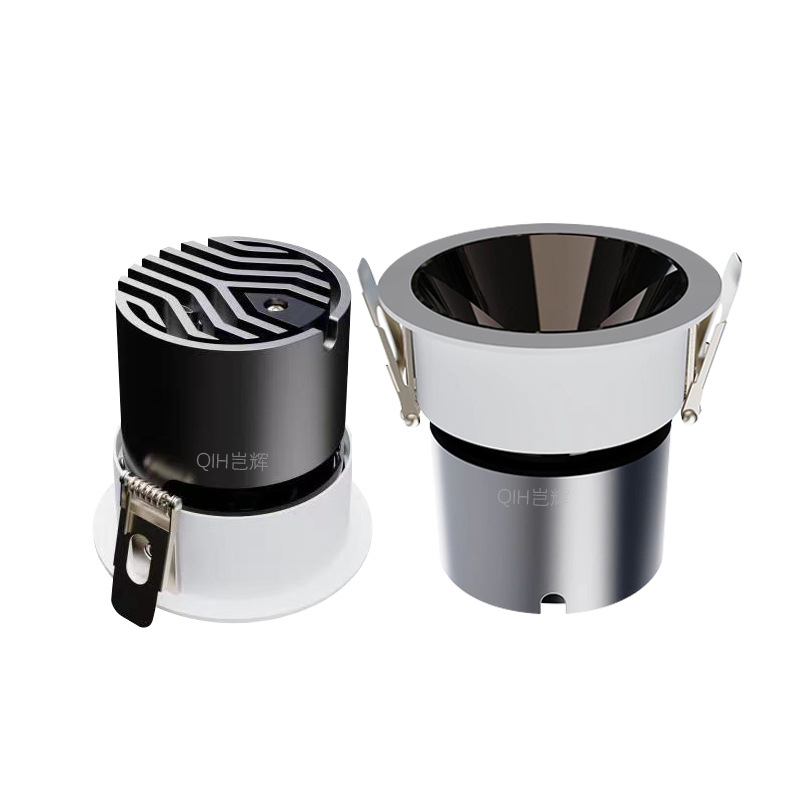 Anti-reflejo COB Spotlight incrustado LED lámpara de techo sala de estar hogar downlight sin lámpara principal iluminación Hotel pared lavado lámpara