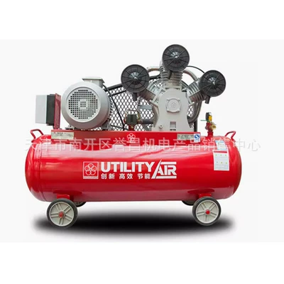 Red Five-ring Piston Electric Air Compressor Small Air Pump Spray Paint Auto Repair Sandblasting High Pressure Air Nail Gun 10008 4008