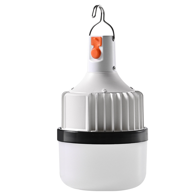 Bombilla LED recargable, luz de emergencia telescópica para el hogar, impermeable para exteriores, estilo camping, puesto de mercado nocturno, luz blanca, bombilla de ahorro de energía