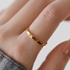 Sophisticated brand advanced design ring for St. Valentine's Day, simple and elegant design, high-quality style