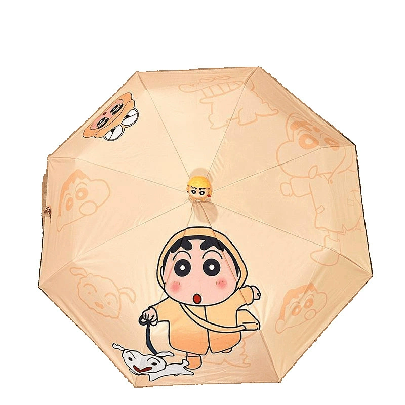 Three dimensional umbrella, automatic crayons for princess solar-powered, sun protection, UV protection, fully automatic