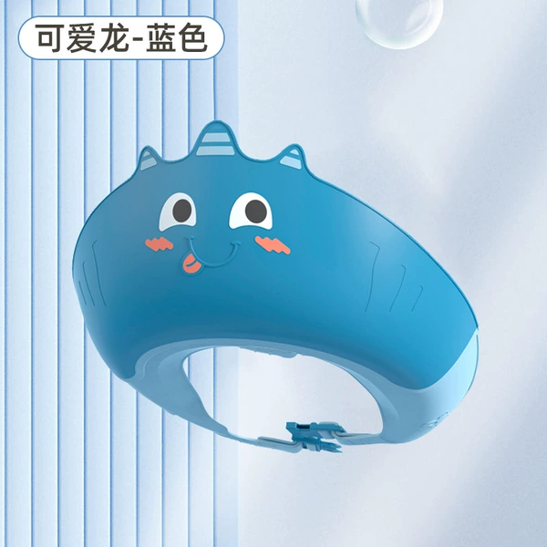 Cute blue shower cap