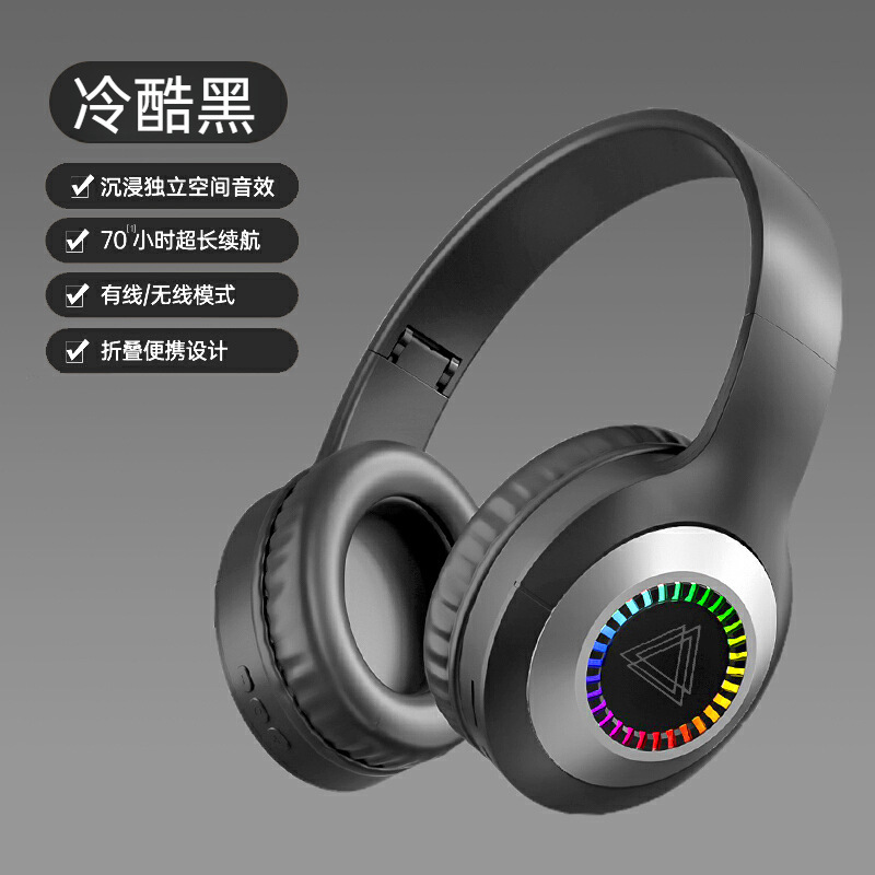ワイヤレスヘッドセット、ヘッドマウントBluetoothヘッドセット、高品質ノイズリダクション、eスポーツゲーム、Bluetoothスポーツオンラインクラス、携帯電話、コンピュータ|undefined