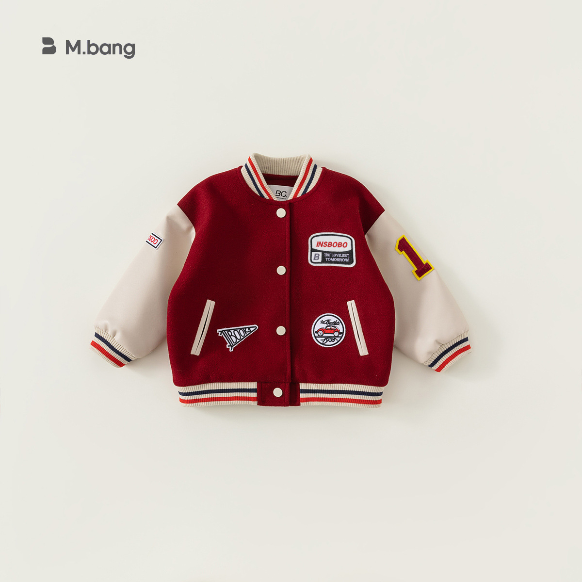 Chaqueta de béisbol Youbao para niños, chaqueta informal de primavera con letras para niñas, ropa de bebé a la moda