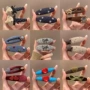 重工秋冬新款咖色一字夹