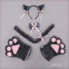 Q-headband cat claw set gray