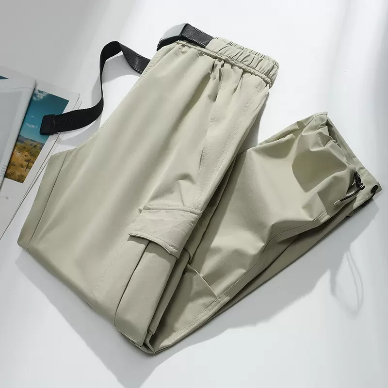 户外冲锋裤男女同款冰感透气防泼水休闲裤子潮牌工装运动速干长裤
