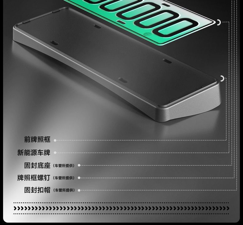 Suitable for the new Tesla Model Y/3YL full-edge license plate frame, license plate holder, protective frame cover, modification accessories