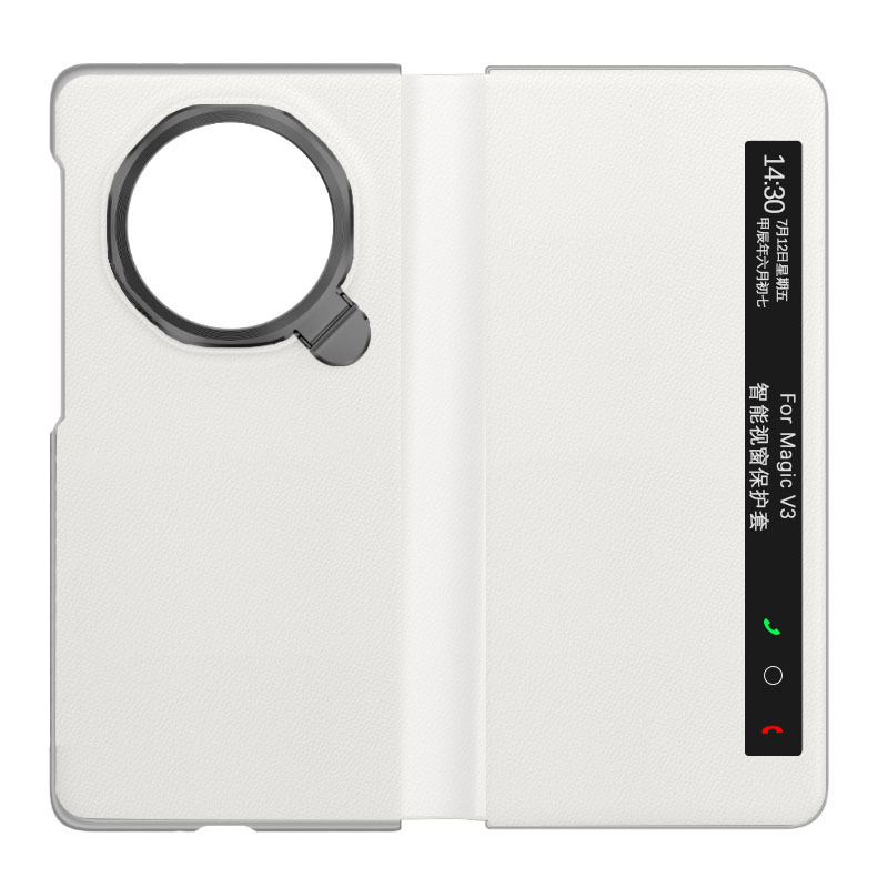Suitable for Glory Magic V3 Mobile Phone Protective Case Magnetic Suction Smart Sleeping Protective Case All-Covering Anti-Shatter Case Suitable for Glory Magic V3 Mobile Phone Protective Case Magnetic Suction Smart Sleeping Protective Case All-Covering Anti-Shatter Case