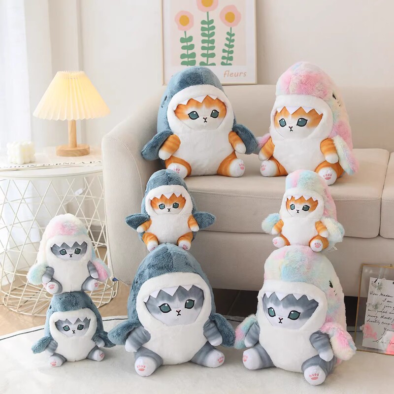 Shark Cat Plush Toy Doll, Transformable Cat Pillow, Claw Machine Doll, Funny Gift for Children, TikTok Version Shark Cat Plush Toy Doll, Transformable Cat Pillow, Claw Machine Doll, Funny Gift for Children, TikTok Version