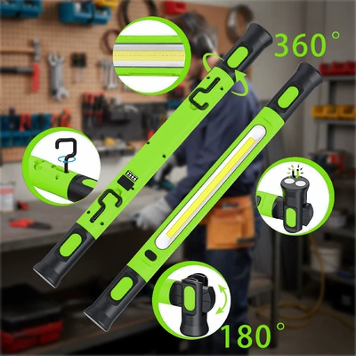 İşçi projektorları light COB emergency multifunctional flashlight - green