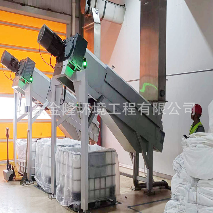 餐厨垃圾螺旋式单螺旋挤干机茶叶渣螺旋压榨脱水机固液分离机