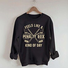 X 35478 Letter Print Long Sleeve Sweatshirt ��ĸӡ������