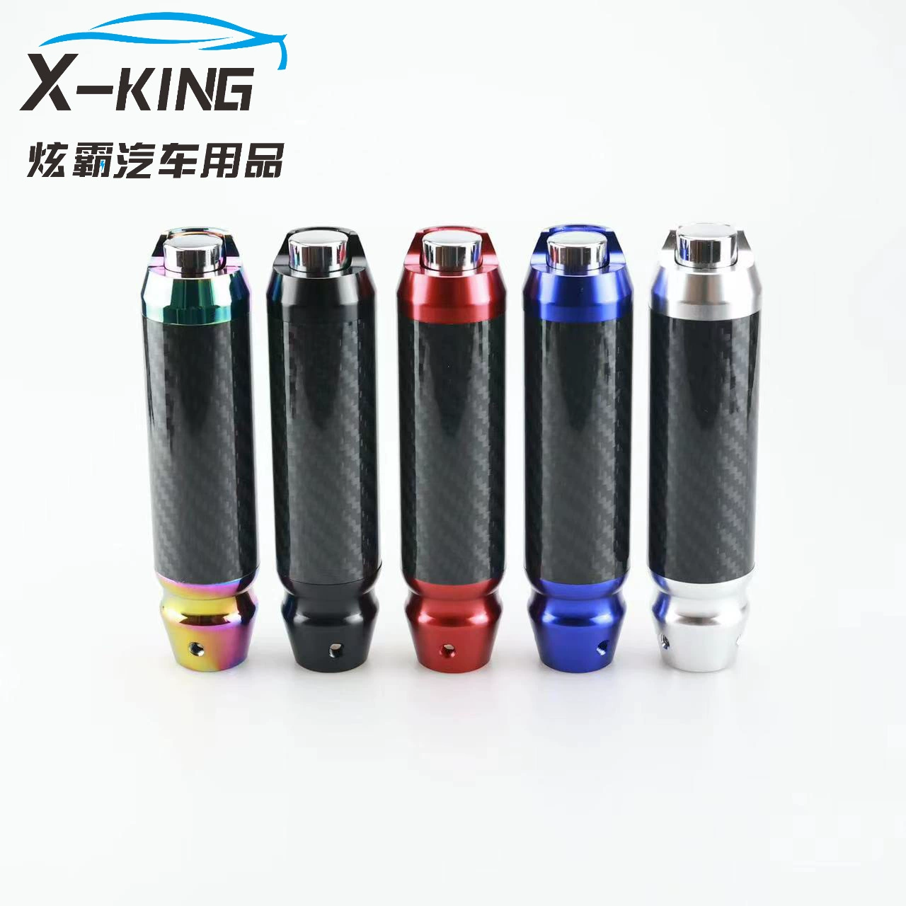 Трансграничная Горячая продажа автомобиля Модифицированная зубчатая головка нажатие углеродного волокна из алюминиевого сплава ручной рычаг переключения передач ручка переключения передач головка 14