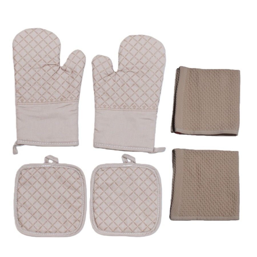 Guantes de aislamiento térmico de silicona de algodón grueso y alargado antideslizante resistente a altas temperaturas guantes de horno de horneado resistente a quemar manos