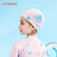 Детская шапочка для плавания Kappa, тканевая шапочка для девочек, удобная Милая тканевая Профессиональная детская шапочка для плавания без головы