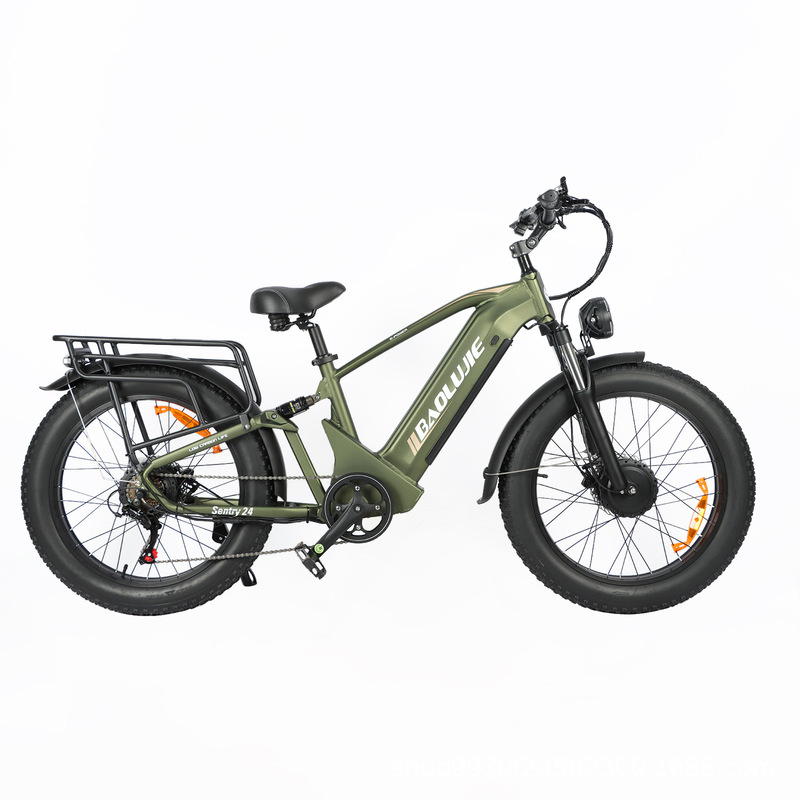 E-Bike 24inch Front and Rear Dual-Drive Motor, Variable Speed, Off-Road, Dual Disc Brakes, Outdoor Cycling Electric Assist Bike, Foreign Trade E-Bike 24inch Front and Rear Dual-Drive Motor, Variable Speed, Off-Road, Dual Disc Brakes, Outdoor Cycling Electric Assist Bike, Foreign Trade