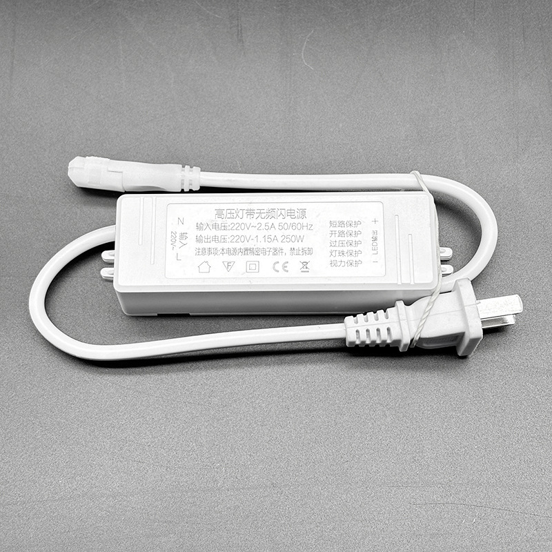 Accesorios de cinturón de luz cob enchufe de regulación de luz con interruptor enchufe trasero atascado cableado delantero de placa desnuda