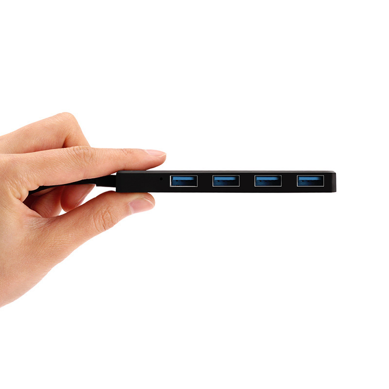 USBHUB One-Pull Quadsplitter Tipo-CUSB - Hub de extensión Negro Multi-Interfaz Multifunción