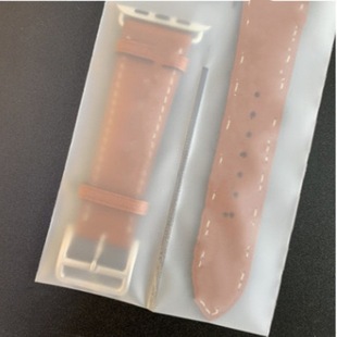Manufacturer in stock CPE frosted Universal watch packaging bag strap translucent Plaid ziplock bag can be printed LOGO