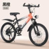Bike shifter (brake handle), orange bike spokes disc brake, shock-absorbing headlights