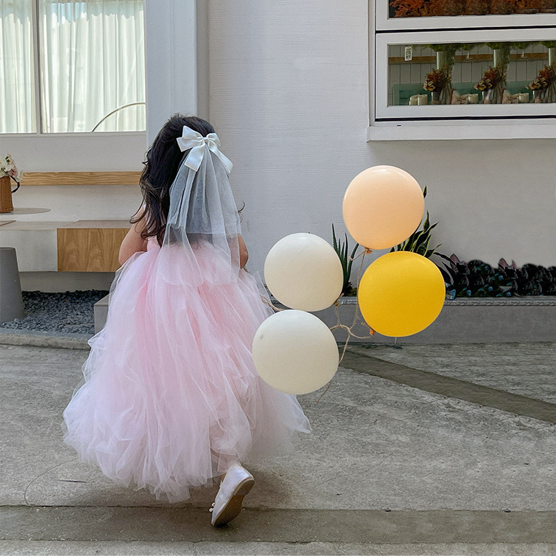 Miaoxuan Children's Clothing Girls' Dress Summer New Children's Skirt Summer Elsa Princess Dress Puffy Tulle Dress