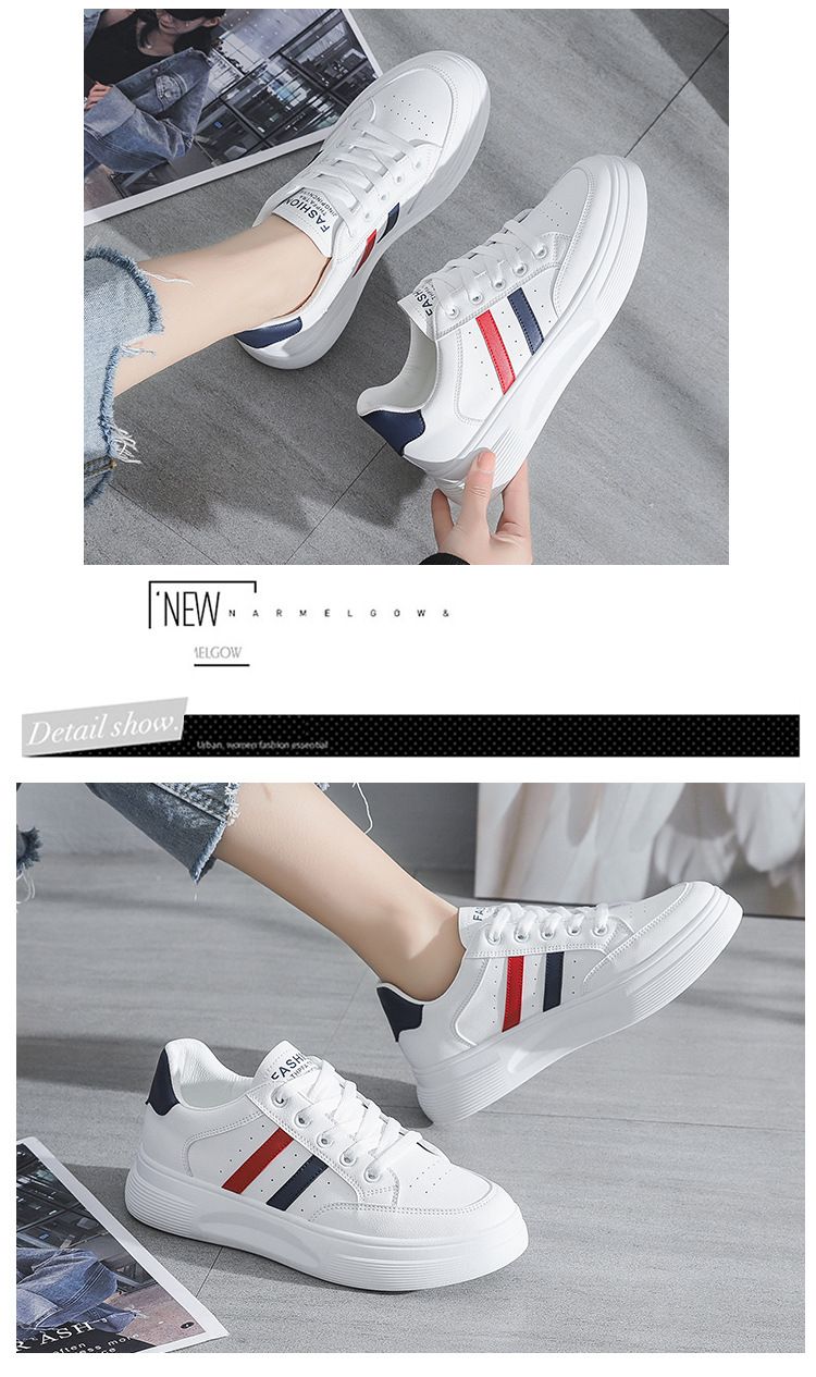 2024 printemps Instagram cuir édition coréenne petites chaussures blanches chaussures pour femmes nouvelles chaussures décontractées_voghion.com