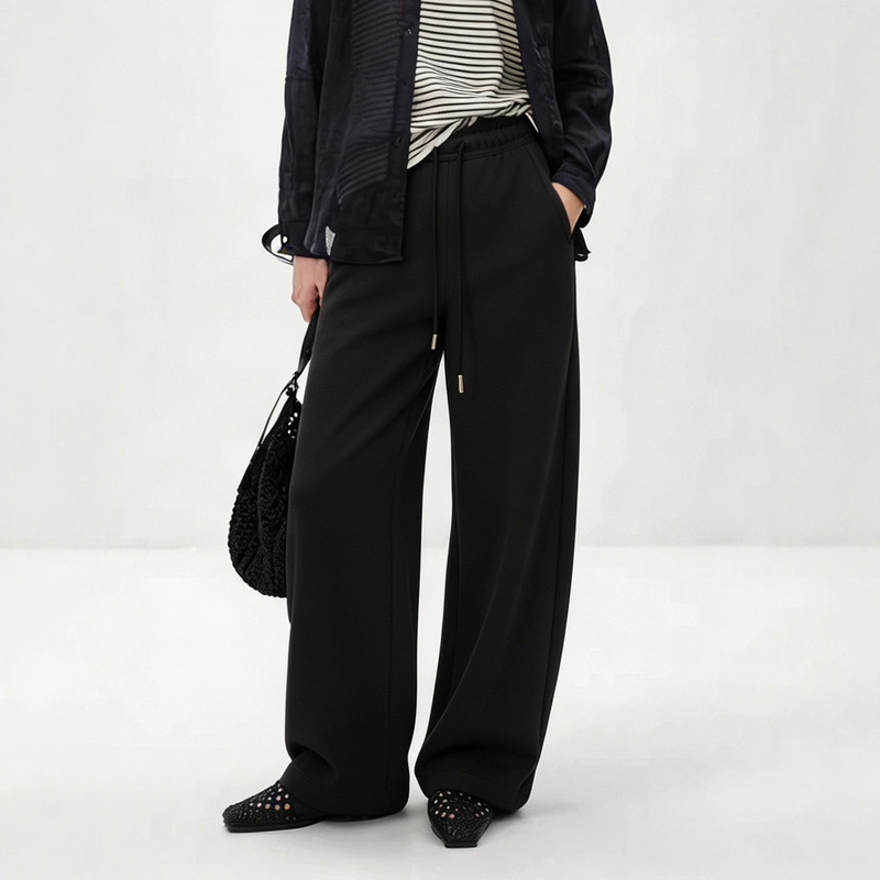 Air layer micro-curved blade straight-leg pants for commuting Air layer micro-curved blade straight-leg pants for commuting