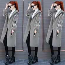 外套女中长款加厚2025年秋冬新款加厚韩版宽松仿水貂绒外衣大衣女