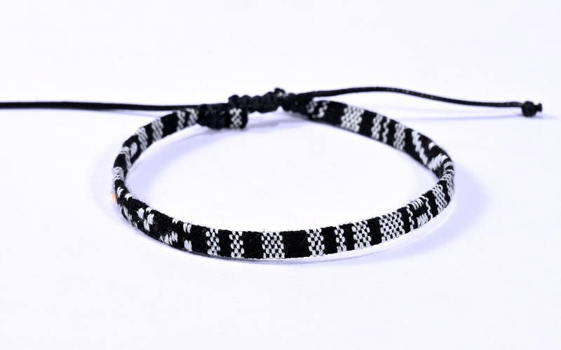 Retro Color Block Cloth Knitting Unisex Anklet 1 Piece display picture 22