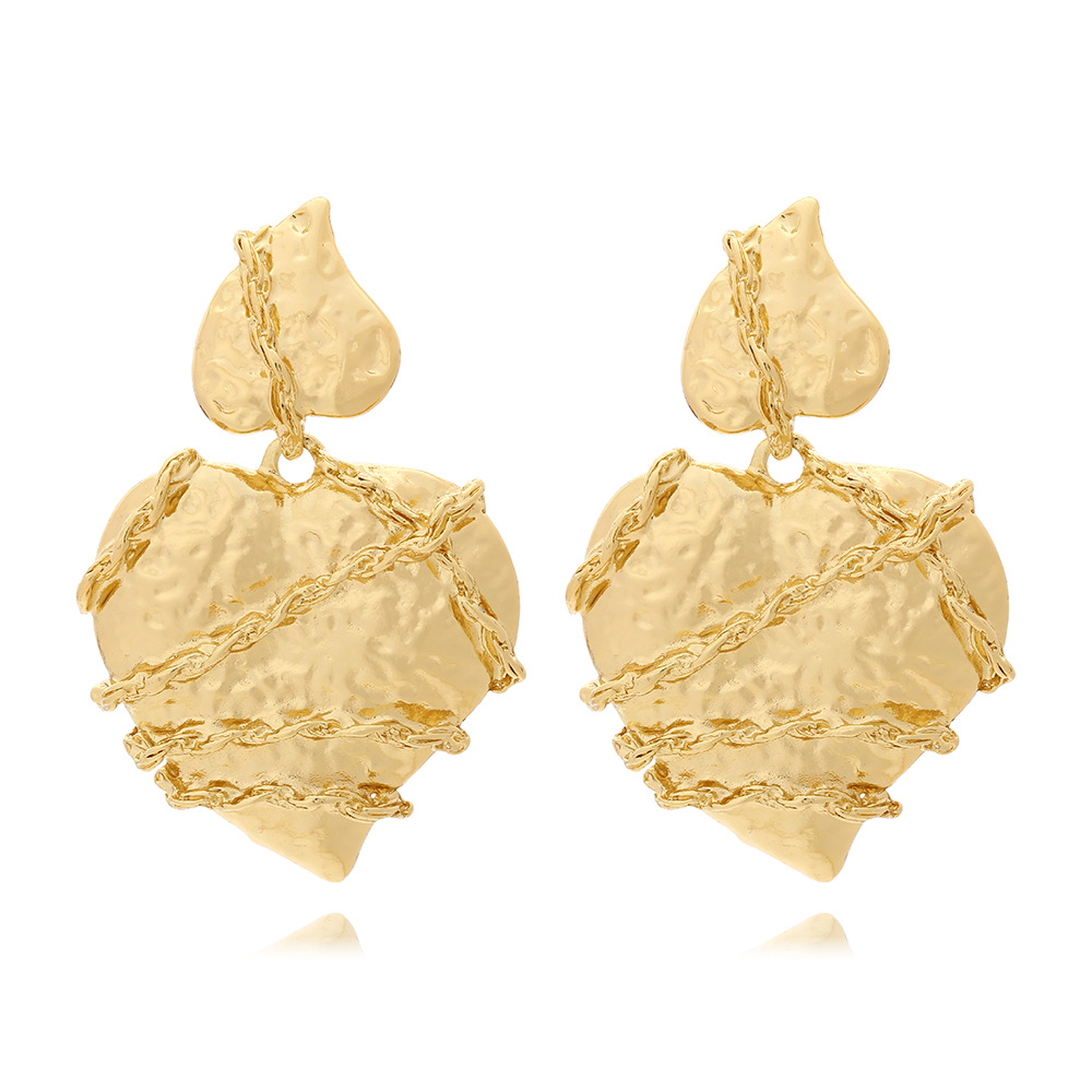 43g Weight Steel needle Ear Needle Material Drop Earrings Classification Casual Sweet Heart Shape Zinc Alloy Plating Drop Earrings For Women's Holiday Daily
