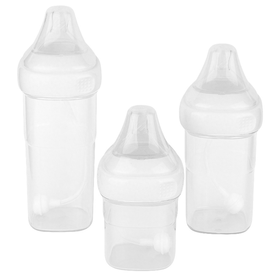 Manufacturer Anti-Fall Baby Bottle Wide Diameter Baby Bottle Baby Anti-Flatulence Newborn Square Bottle