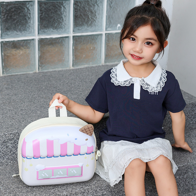 Caricatura encantadora mochila portátil de huevo para niños y niñas, jardín de infantes, mochila para bebés, otoño y invierno, nueva mochila para niños