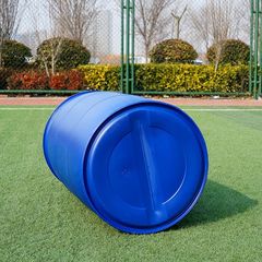 Factory Food-Grade Sealed 200-Liter Double-Ring Thickened Diesel Plastic Barrels Blue Chemical Waste Barrels Packaging Barrels