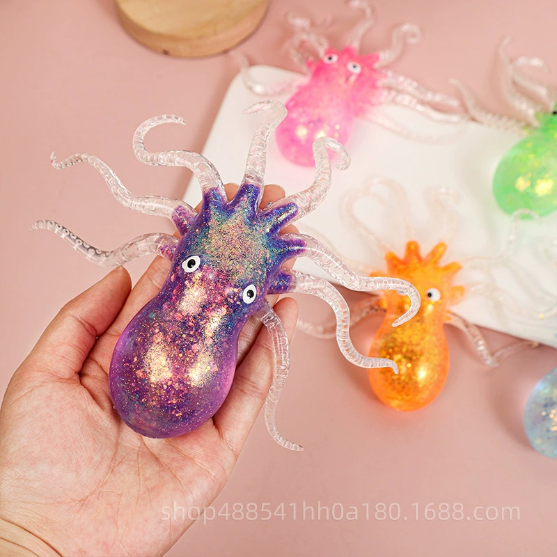 Новая креативная индивидуальность мини-красочный осьминога щепотка для детей